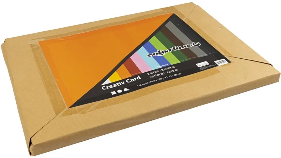 Colortime A2 Gekleurd Karton 120 Vellen - Multicolor