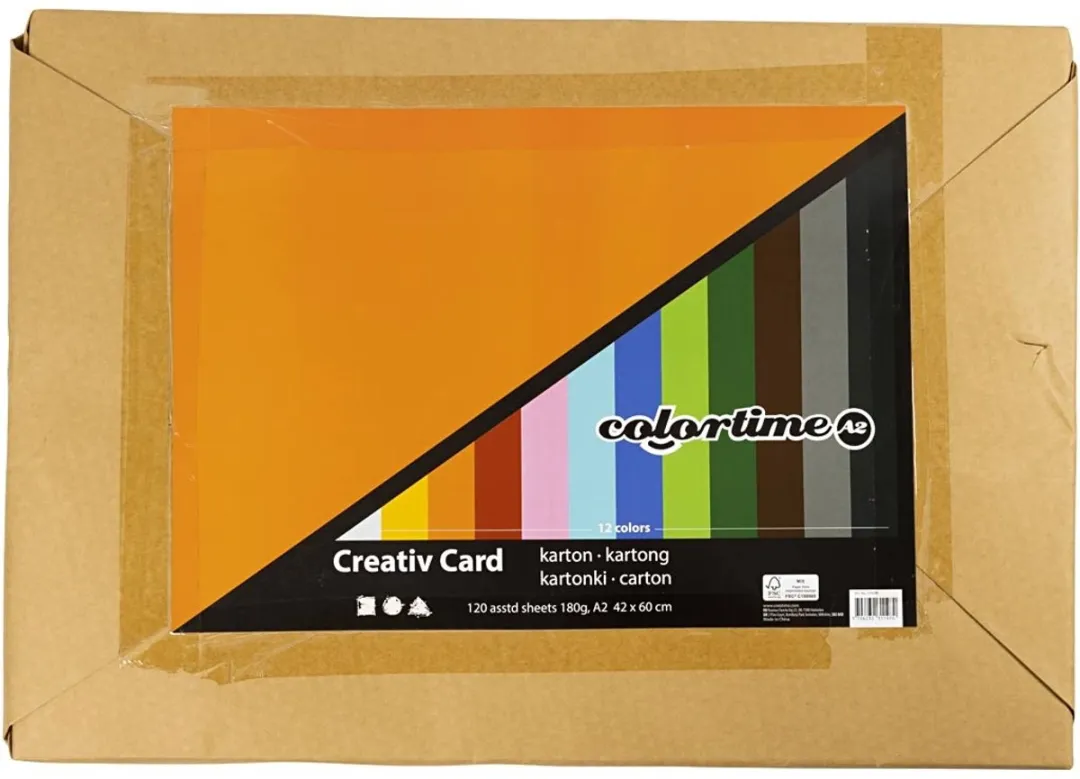 Colortime A2 Gekleurd Karton 120 Vellen - Multicolor
