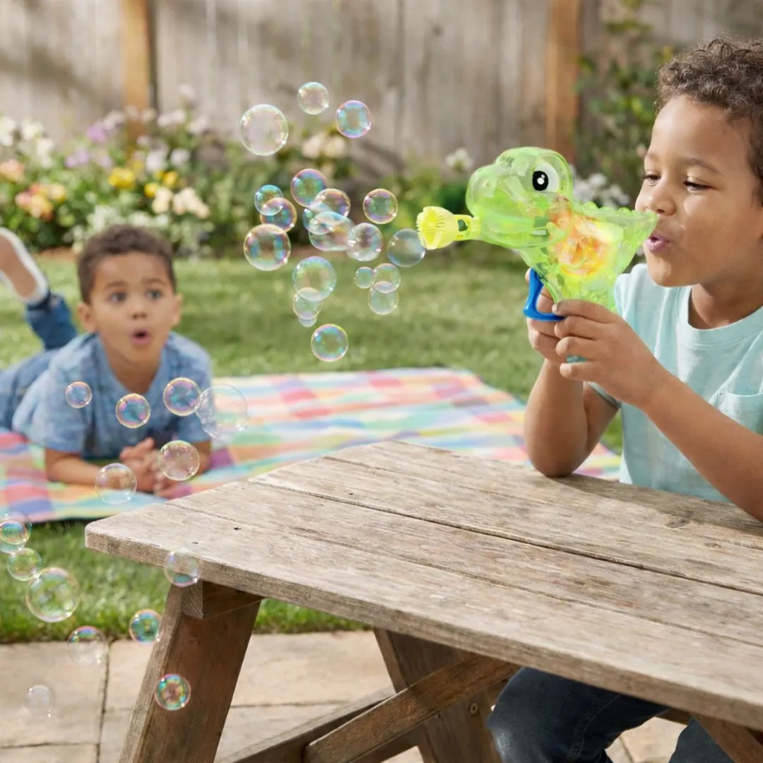 Eddy Toys Bellenblaas Pistool Dinosaurus - 55ml Vloeistof - 1 Kleur