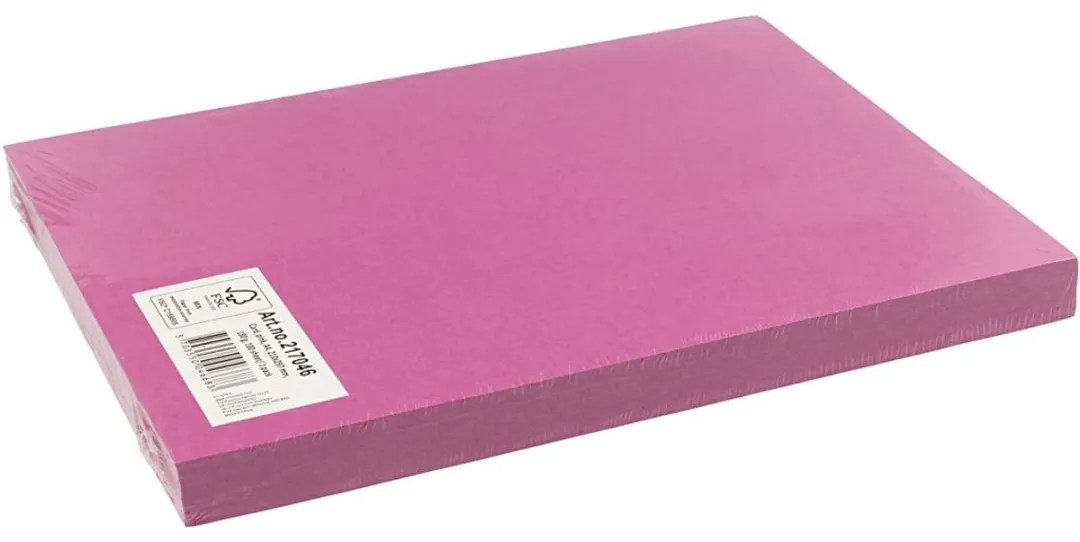 Creativ Company Roze A4 Karton 180g - 100 Vel - 21x29,7cm