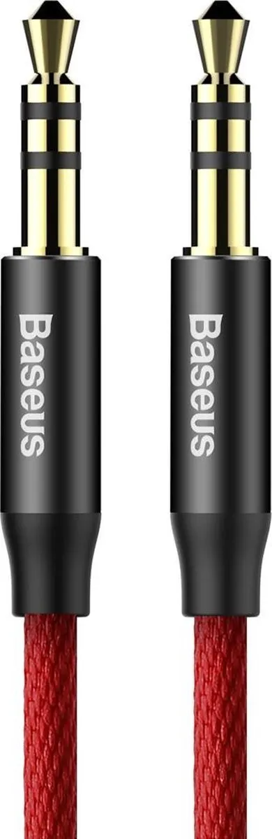 Baseus Aux Kabel 3.5mm Jack 1m - Rood