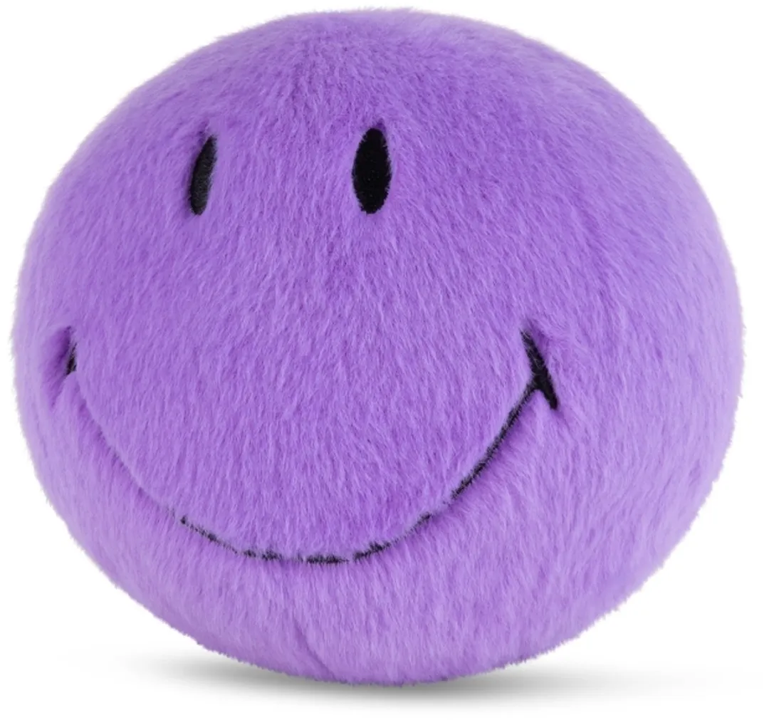 Smiley Fuzzy Bright Purple 13 cm - ECO
