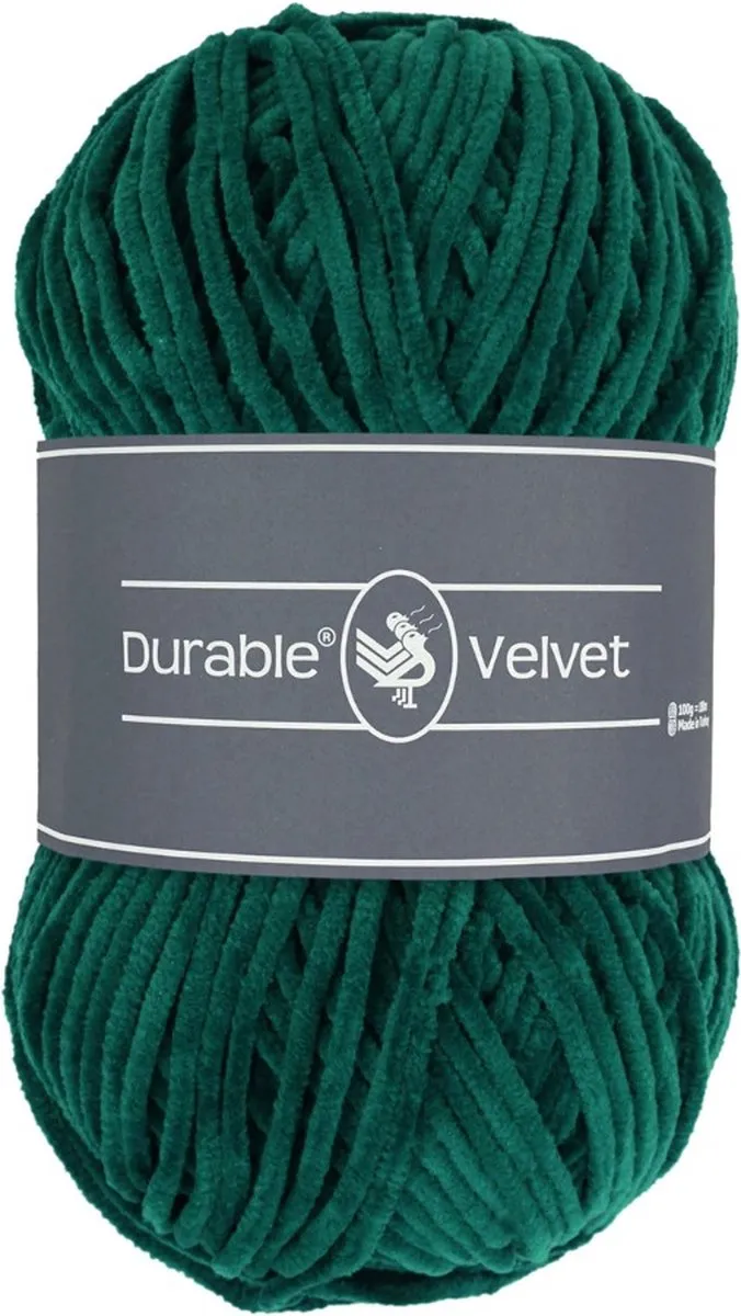 Durable Velvet Chenille Garen 2150 Forest Green