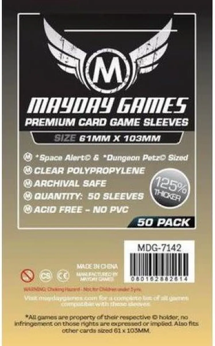 Mayday Games Card Sleeves MDG7127 61x103mm