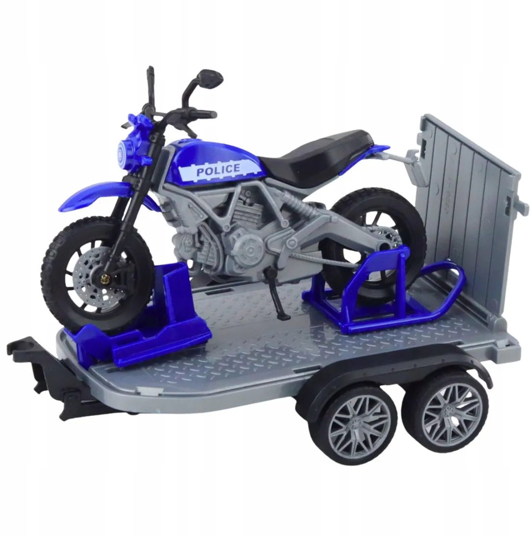 TOYSTAR Politie SUV met Motor op Aanhanger - Licht & Geluid