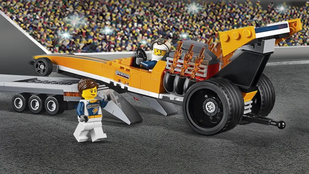 LEGO City Dragster Transportvoertuig 60151 - 333 Stukken