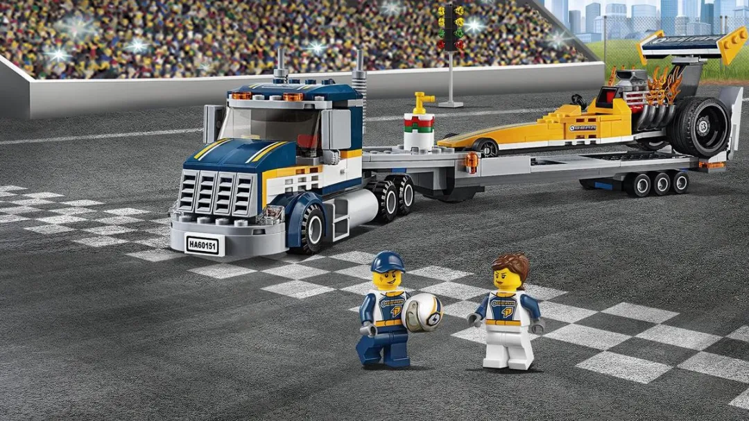 LEGO City Dragster Transportvoertuig 60151 - 333 Stukken