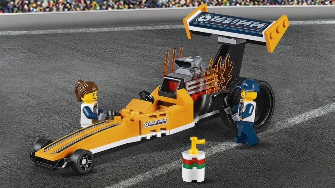 LEGO City Dragster Transportvoertuig 60151 - 333 Stukken