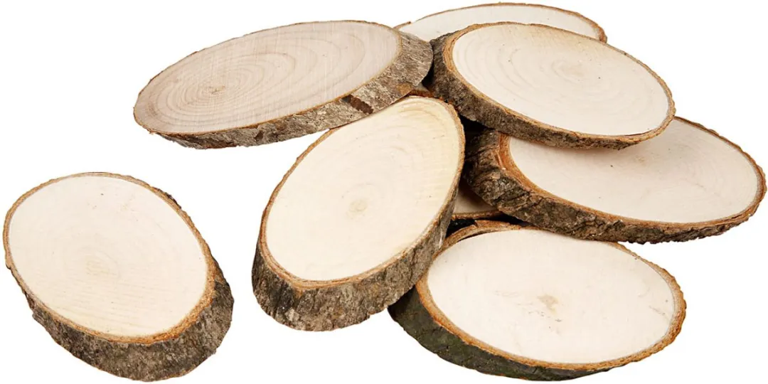 Creativ Company Houten Schijven 7,5x4,5cm - 20 Stuks