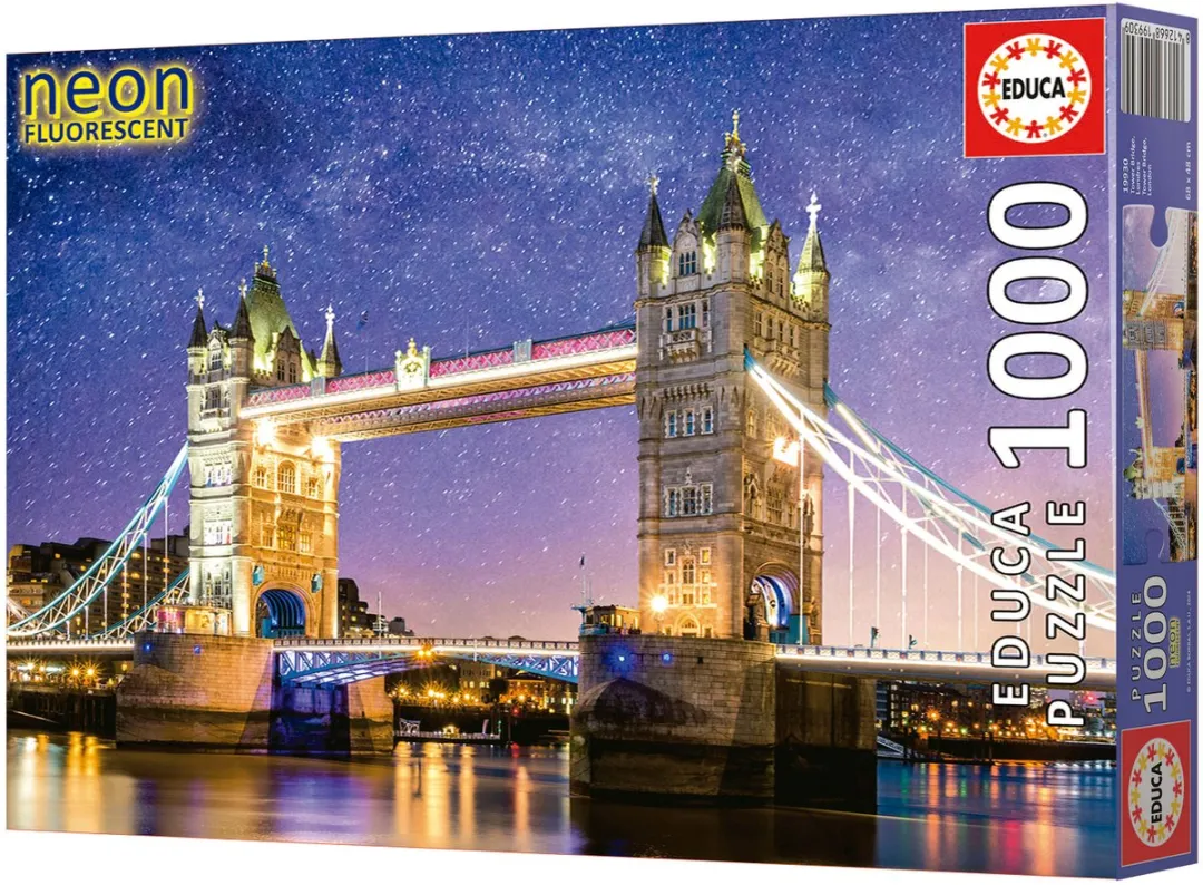 Educa Tower Bridge Londen Neon Puzzel 99 Stuks - afbeelding 6 van 6