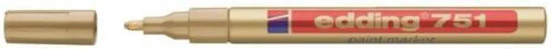 edding Glanslakmarker 751 Rond 1-2mm Goud