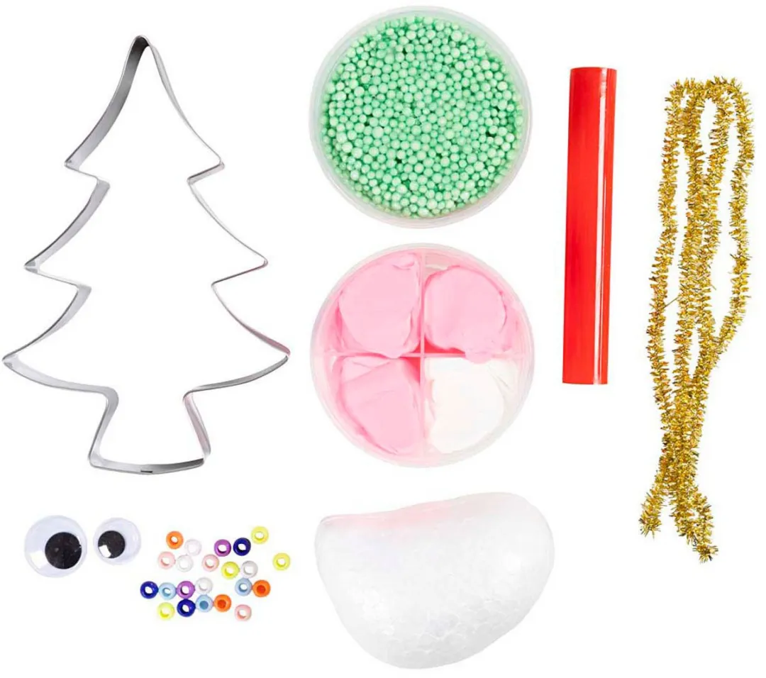 Creativ Company Mini Hobbyset Kerstboommonster - Multicolor