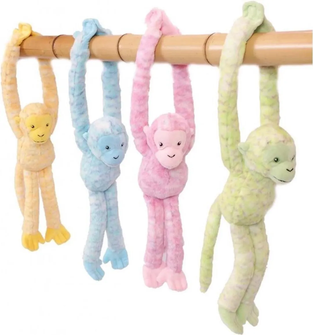 PIA Soft Toys Hangaap Roze Pluche Aap 32cm