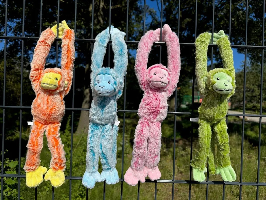 PIA Soft Toys Hangaap Roze Pluche Aap 32cm