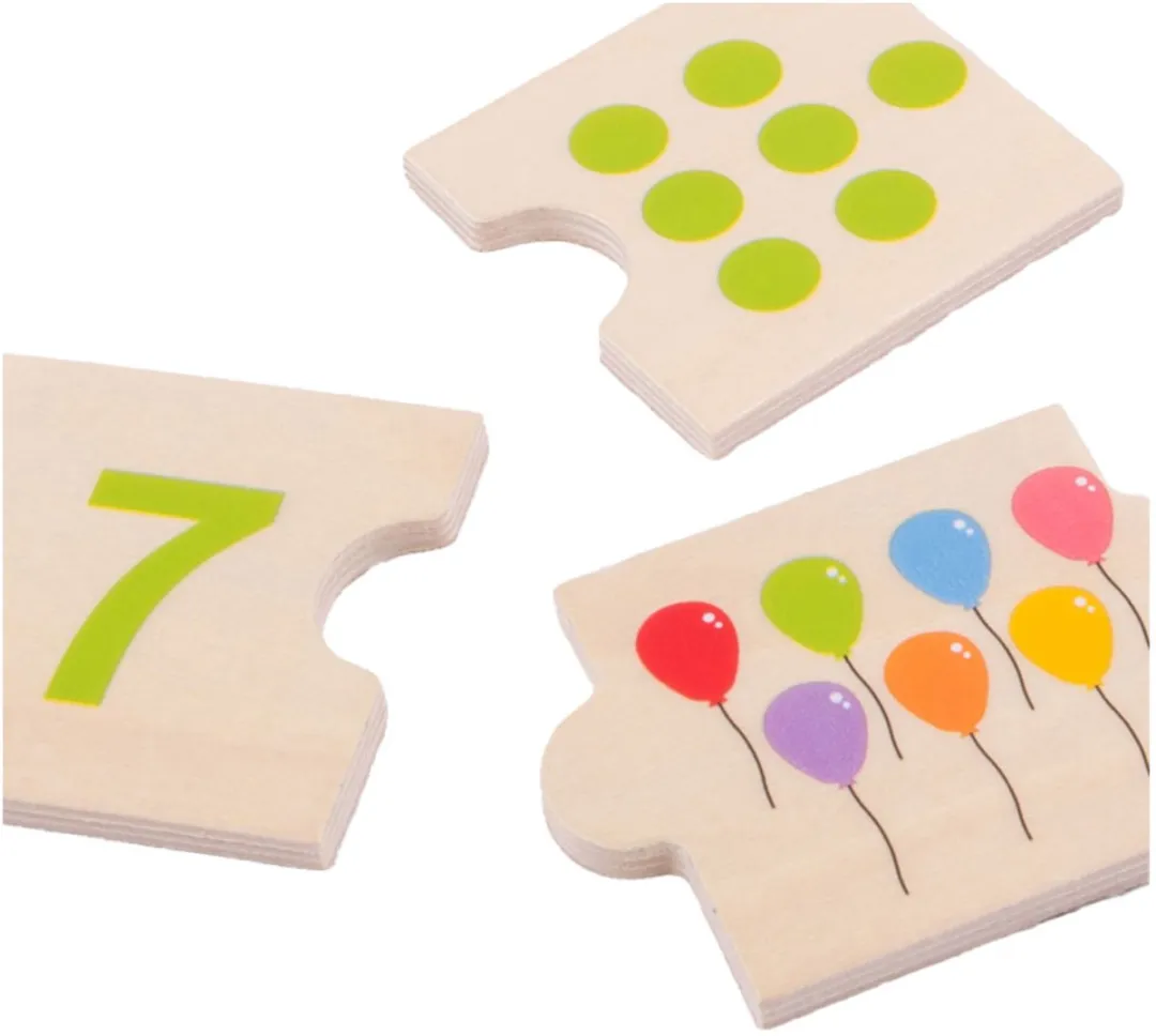BIGJIGS Getallen Tegels BJ261 - 1000 Stuks - Multicolor