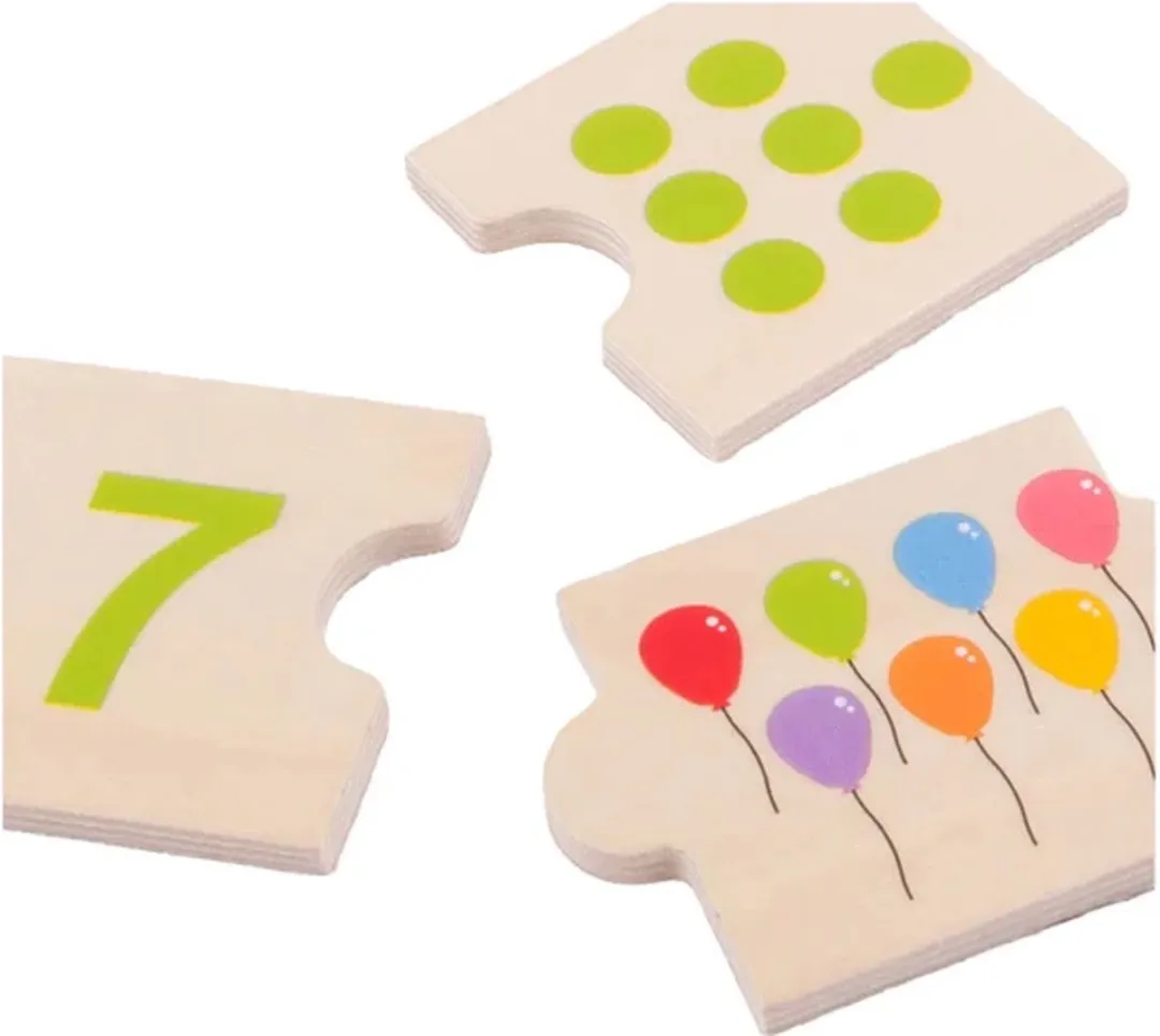 BIGJIGS Getallen Tegels BJ261 - 1000 Stuks - Multicolor