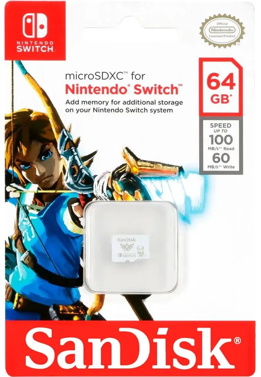 SanDisk Extreme MicroSDXC SDSQXAT-064G-GNCZN 64GB - Nintendo Switch