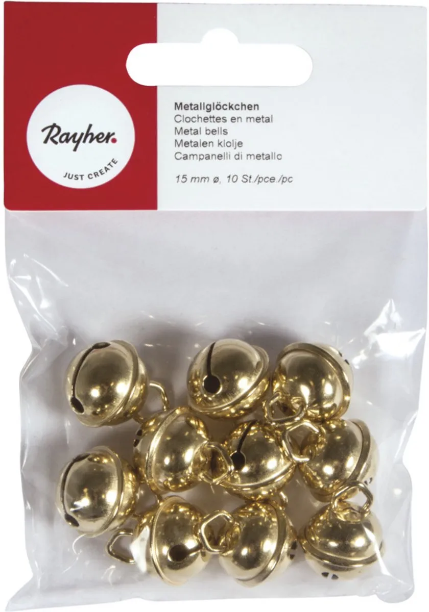 Rayher Metalen Belletjes Goud 15mm