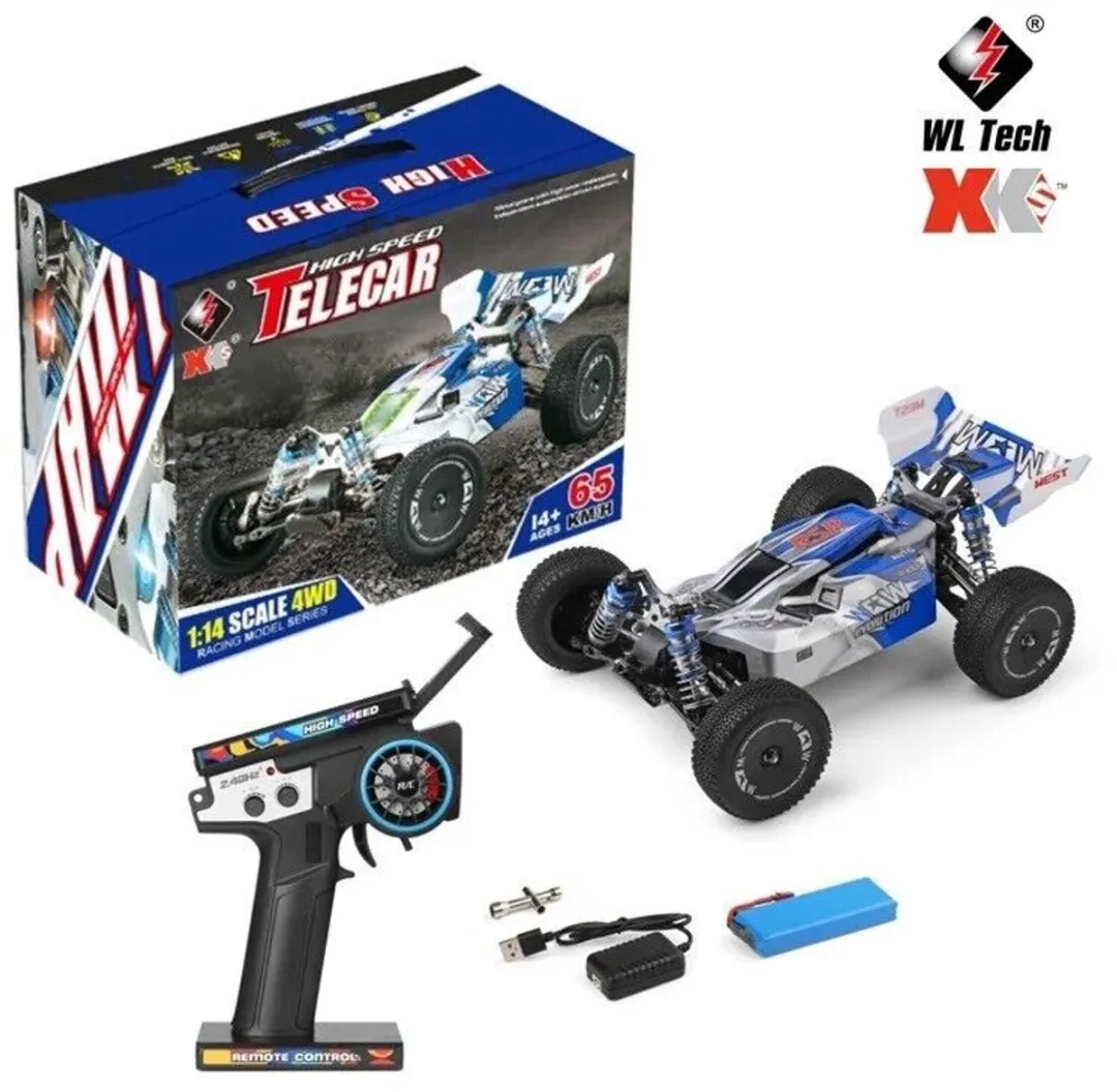 Wltoys 144011 - Snelle RC Auto - RC Voertuig Volwassenen - Off Road Buggy - Radiografisch Bestuurbare Terreinwagen