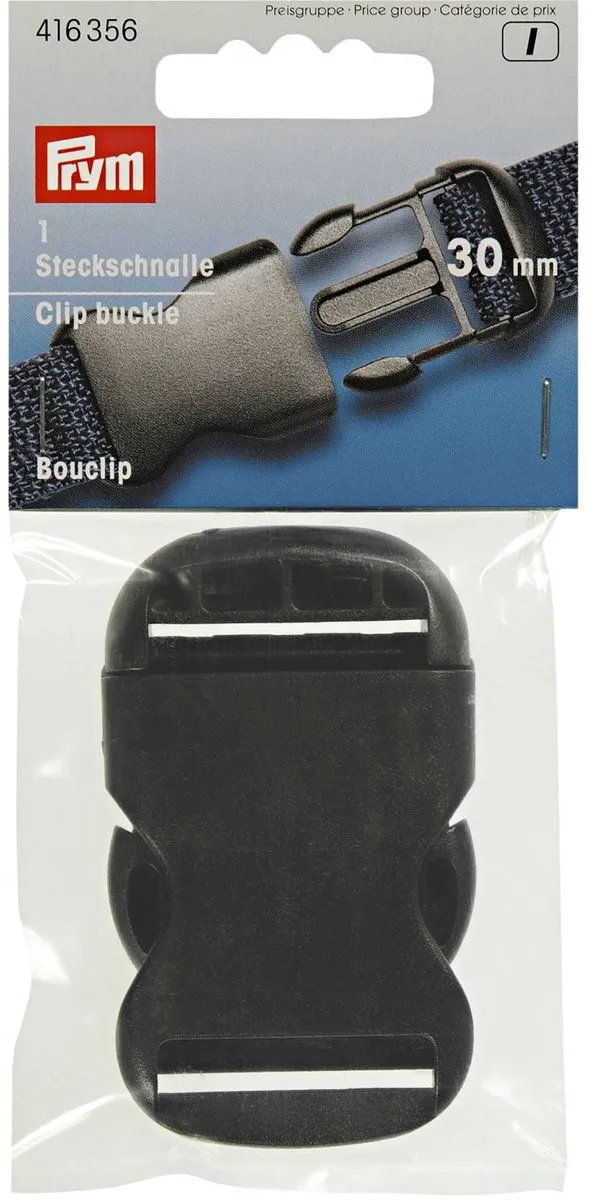 Prym Klikgespen 30mm - Zwart