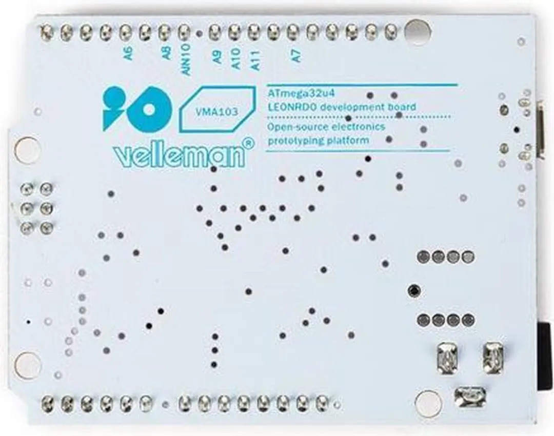 Whadda Atmega32u4 Leonardo Ontwikkelbord 69x53mm - Wit