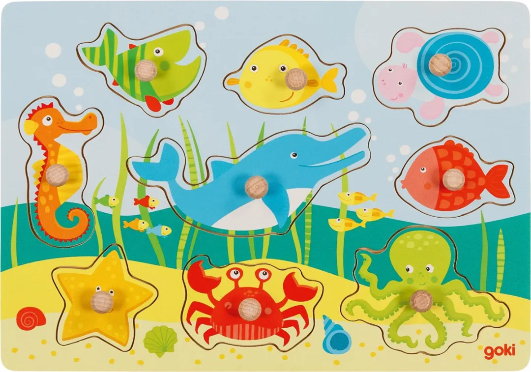 Goki Lift-out Puzzle Underwater World 9-delig