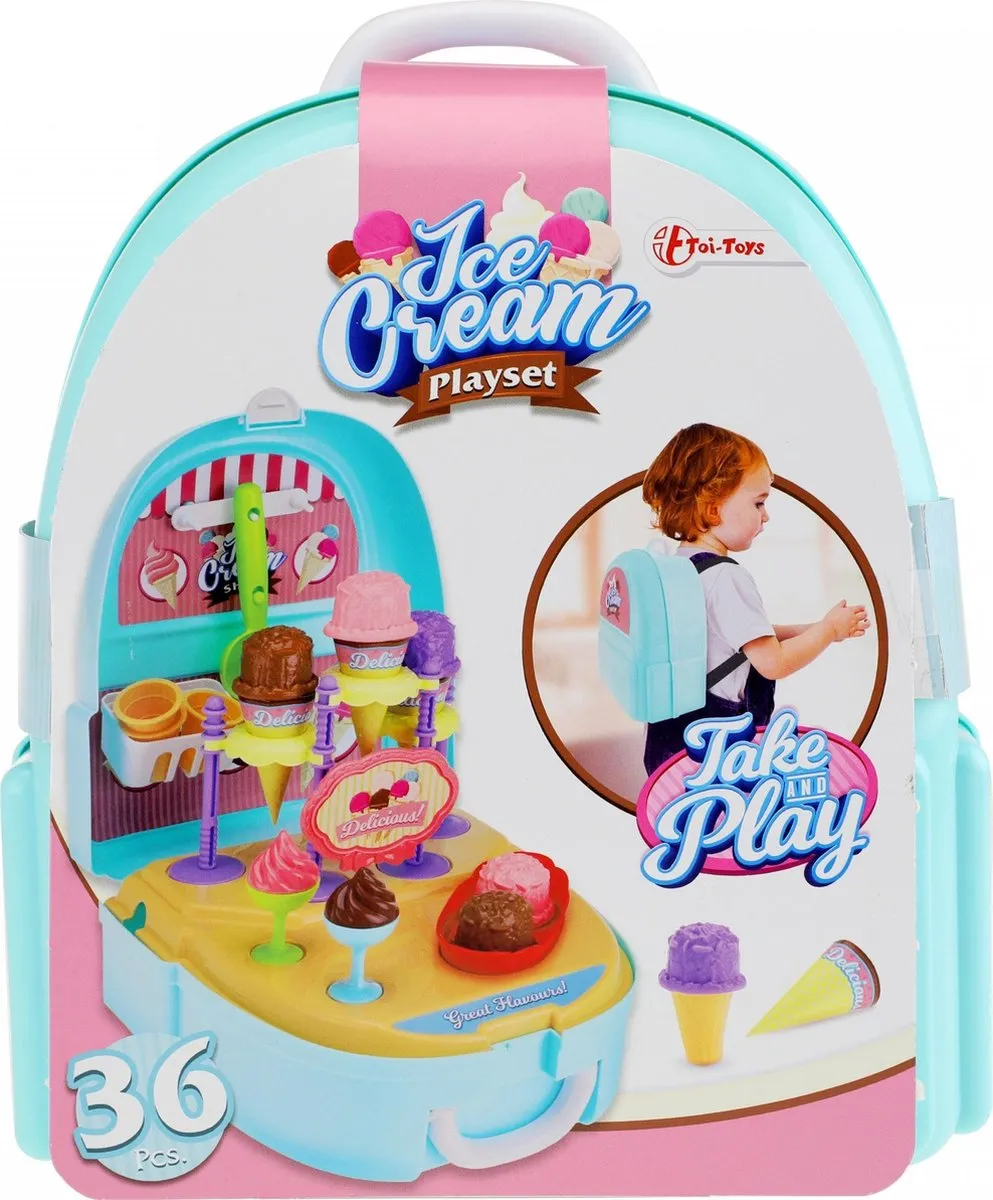 Toi-Toys IJsjes Speelset Rugzak - Blauw