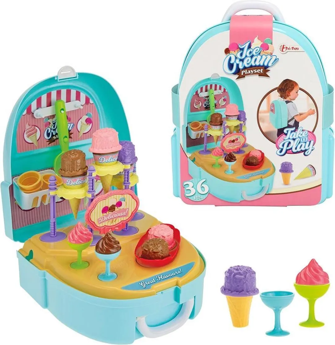 Toi-Toys IJsjes Speelset Rugzak - Blauw