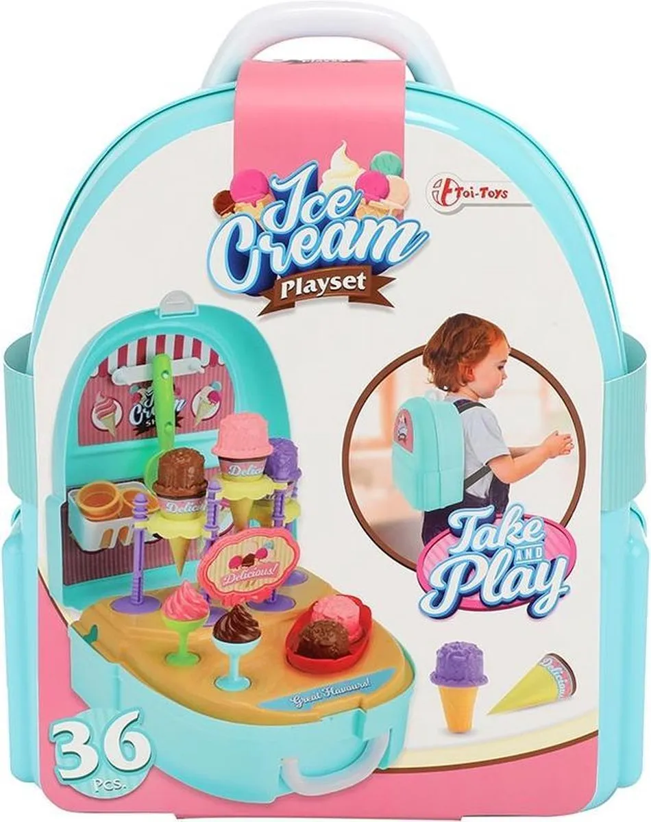 Toi-Toys IJsjes Speelset Rugzak - Blauw