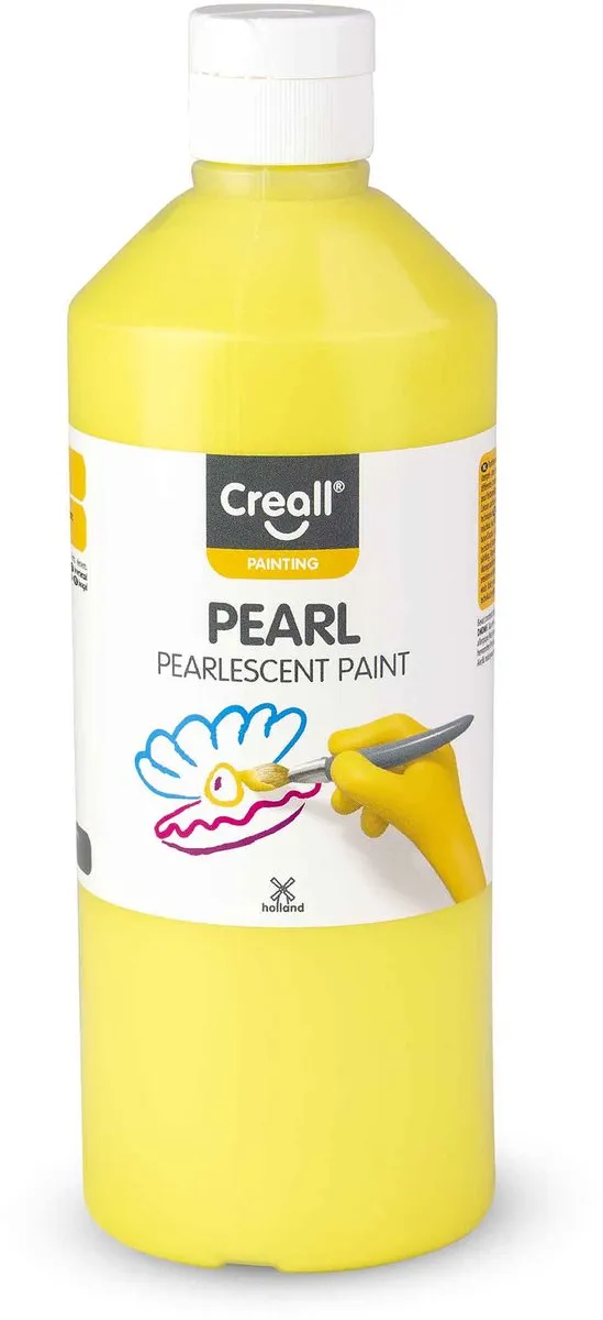 Creall Parelmoerverf Geel 500ml