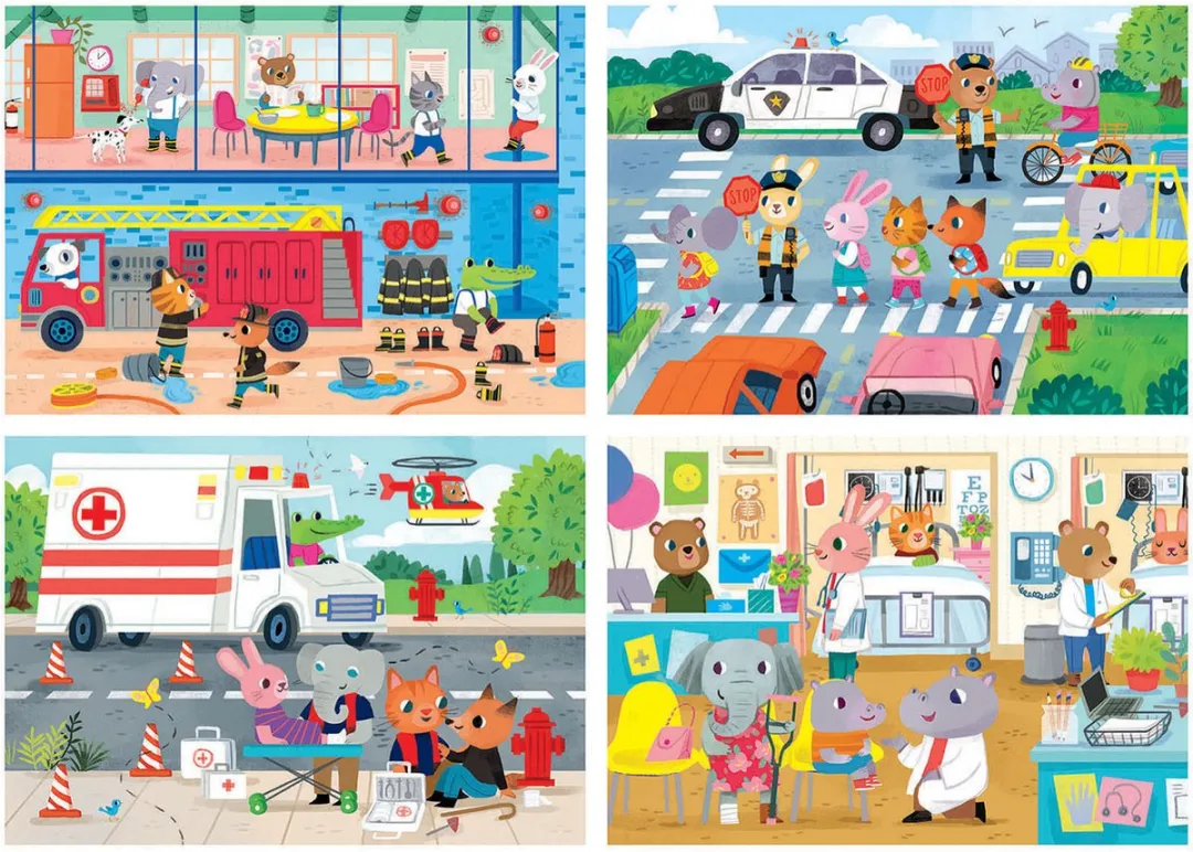 Educa Puzzel 20-40-60-80 Dieren - 18903 - afbeelding 2 van 2