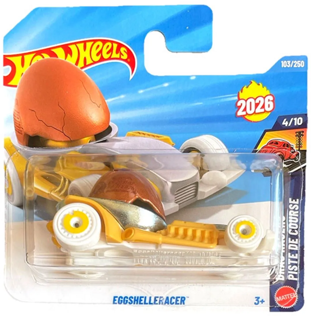 Hot Wheels Eggshell Racer Geel Ei 21A