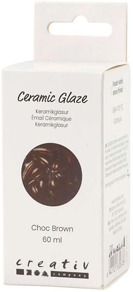 Creativ Company Keramiek Glazuur Chocoladebruin 60ml