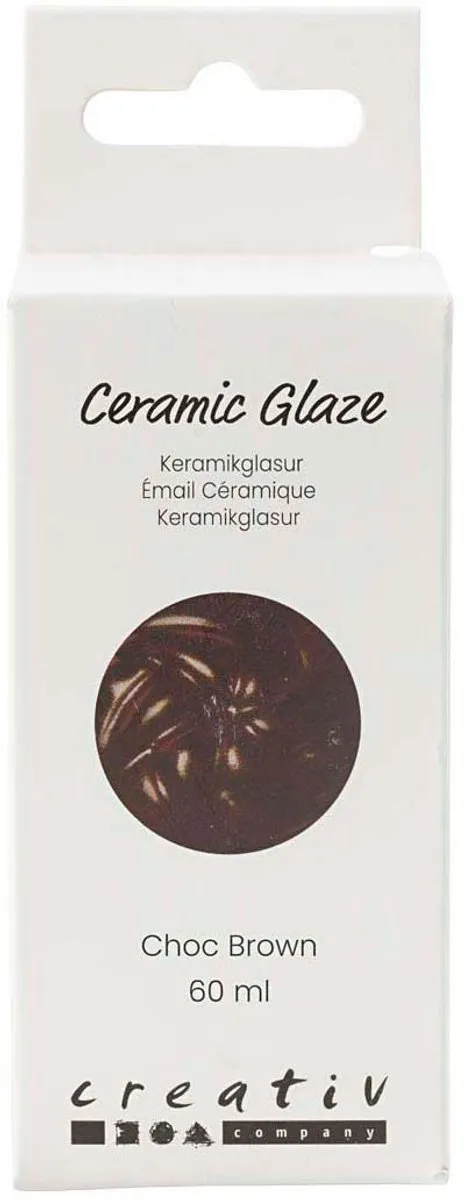 Creativ Company Keramiek Glazuur Chocoladebruin 60ml