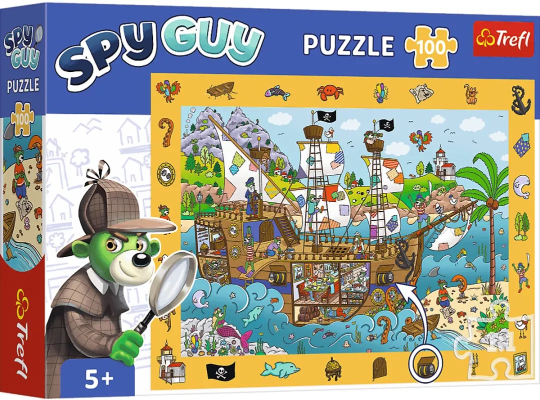 Trefl Observation Puzzel Spy Guy Piratenschip 100 Stukjes