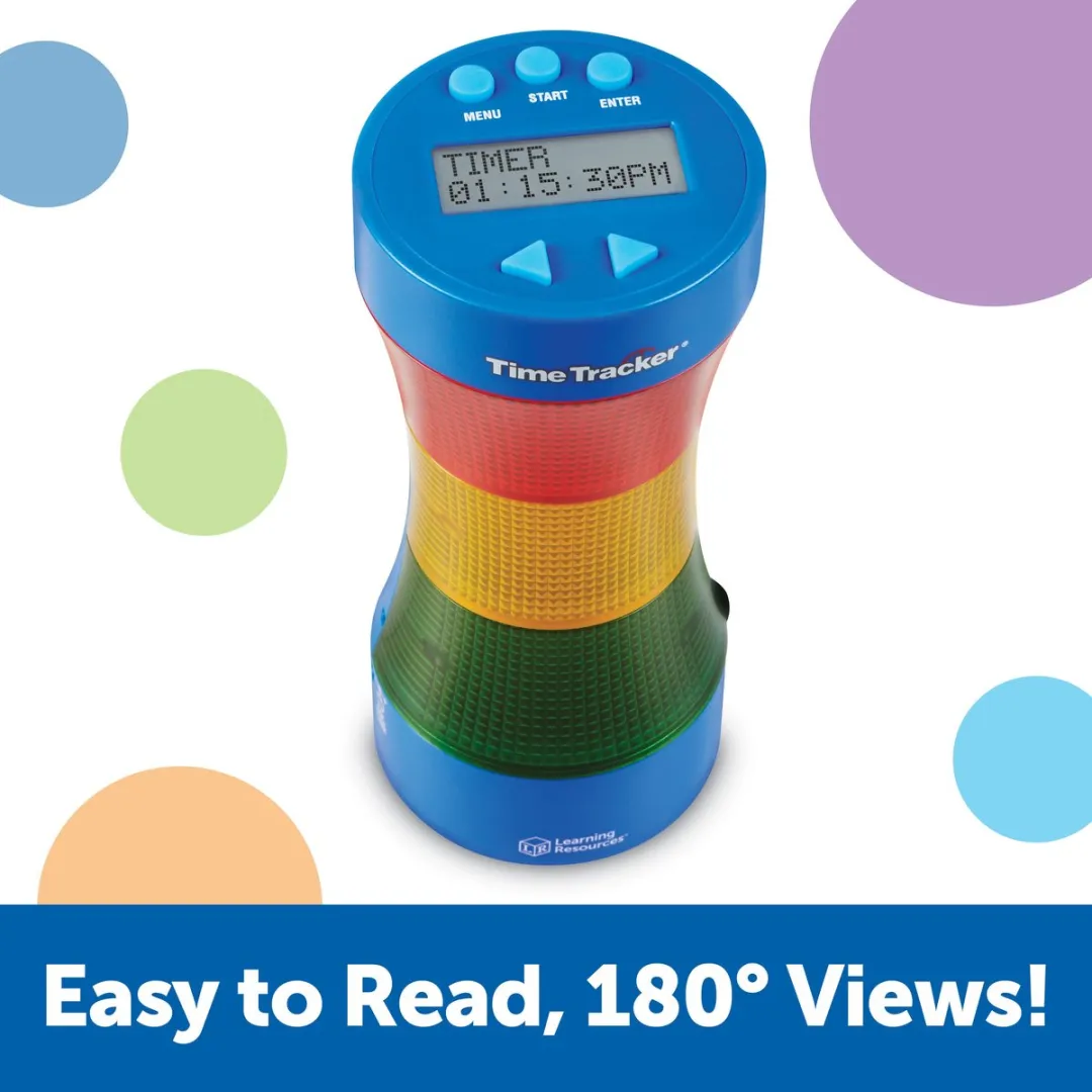 Learning Resources Time Tracker LER 6900 - Blauw/Rood/Geel/ Groen - afbeelding 4 van 6
