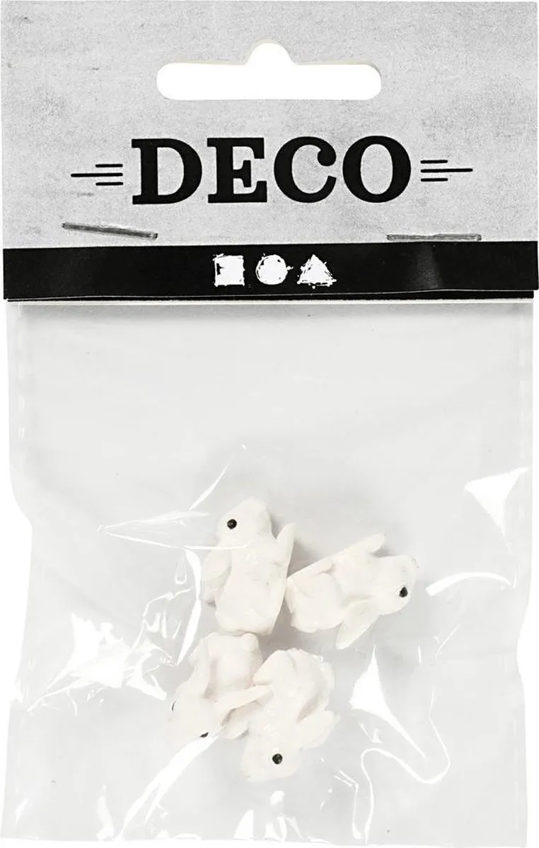 Creativ Company Mini Konijnen 10mm - 4 Stuks