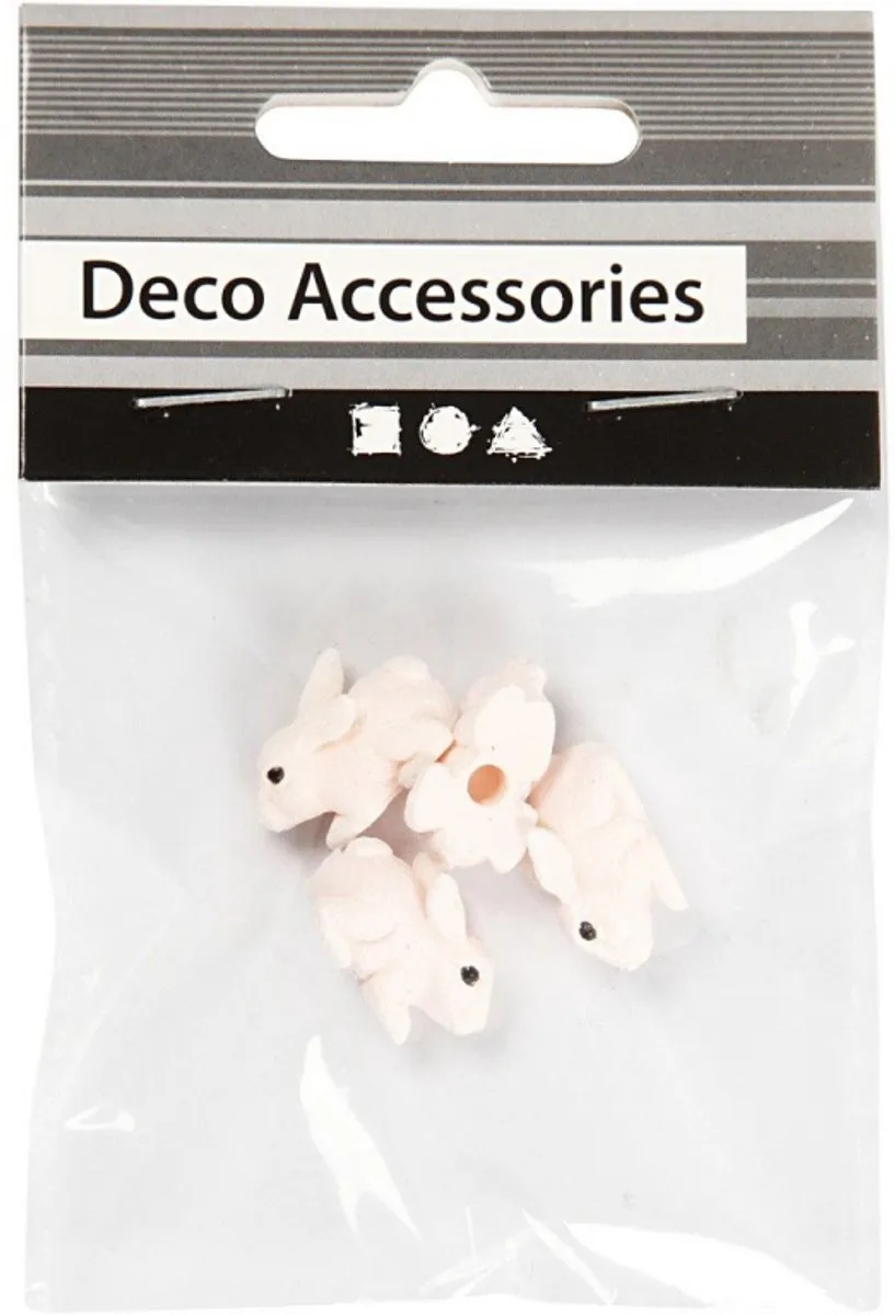 Creativ Company Mini Konijnen 10mm - 4 Stuks