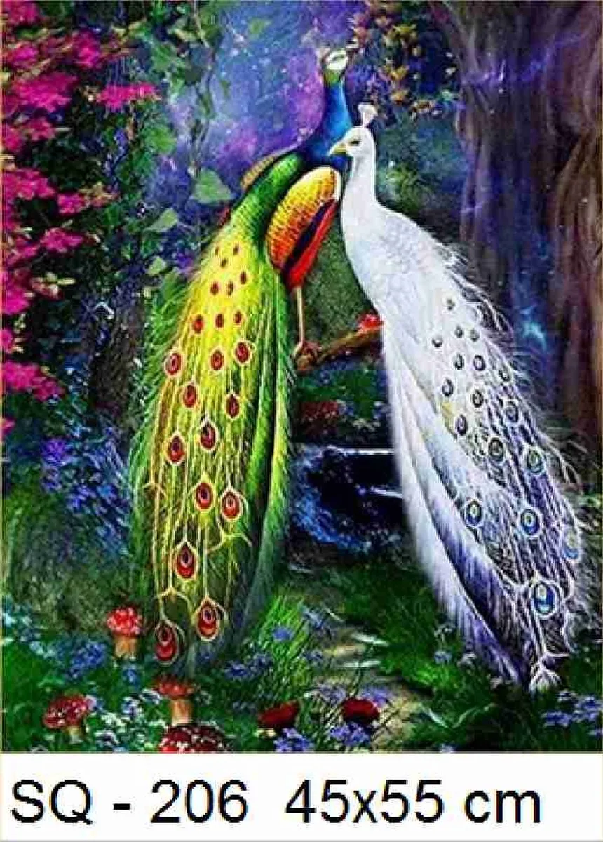 VDTOYS Diamond Painting VDTC206 Groot - Dieren 95 - 45x55cm