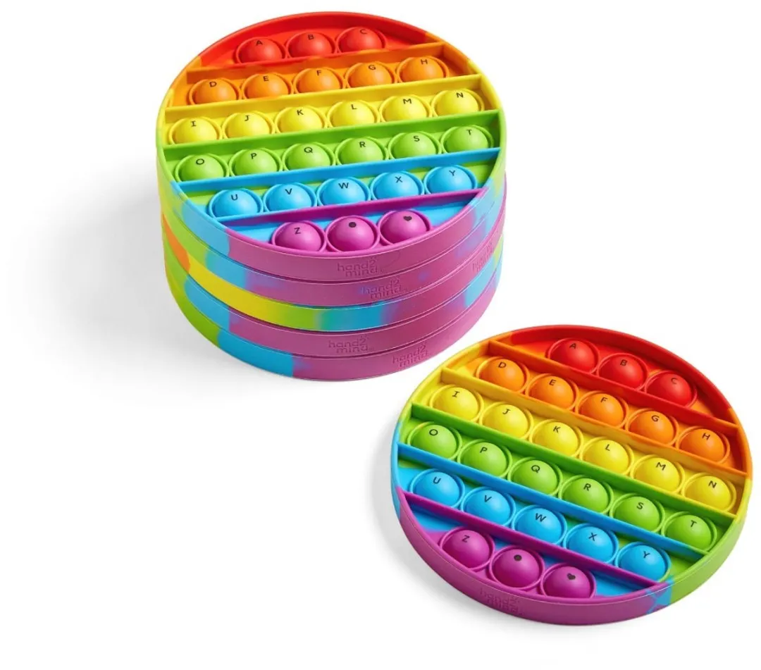 Learning Resources alfabet speelgoed - sensorische bubble poppers set van 6.