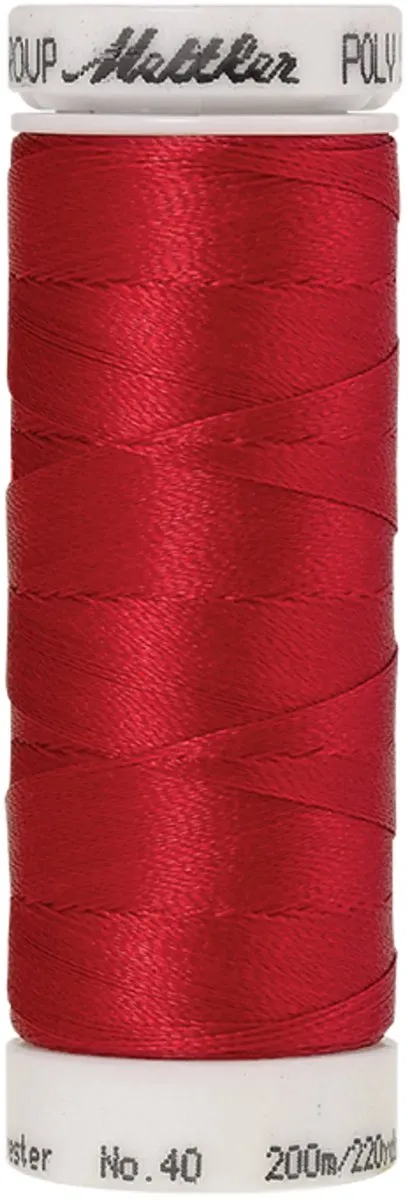 Mettler borduurgaren - Rood - Nr 1800 - Polysheen - 200 meter