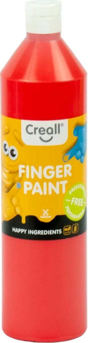 Creall Vingerverf Rood 750ml - Conserveringsvrij