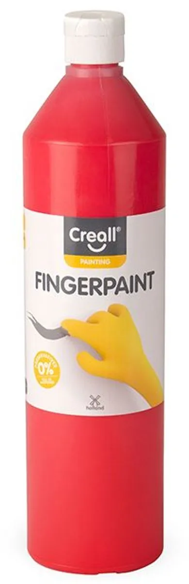 Creall Vingerverf Rood 750ml - Conserveringsvrij