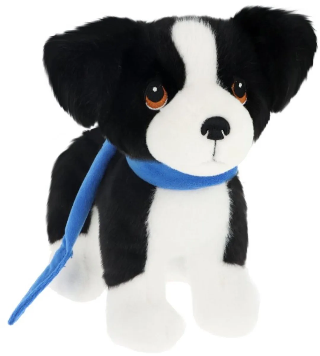 Keel Toys Puppy Love Border Collie Knuffel - 23 cm - Zwart/wit