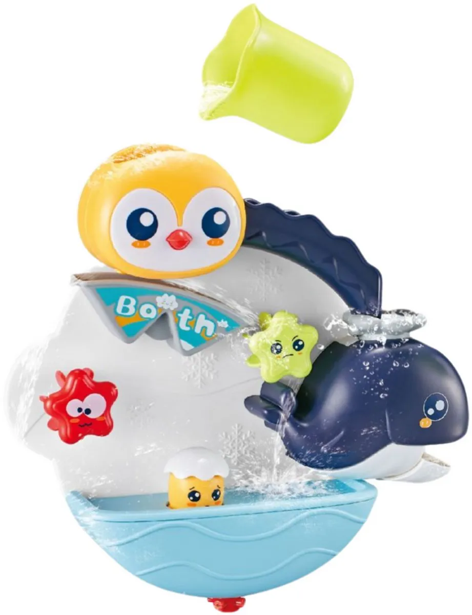 LEAN TOYS Pinguïn & Walvis Badspeelgoed Multicolor