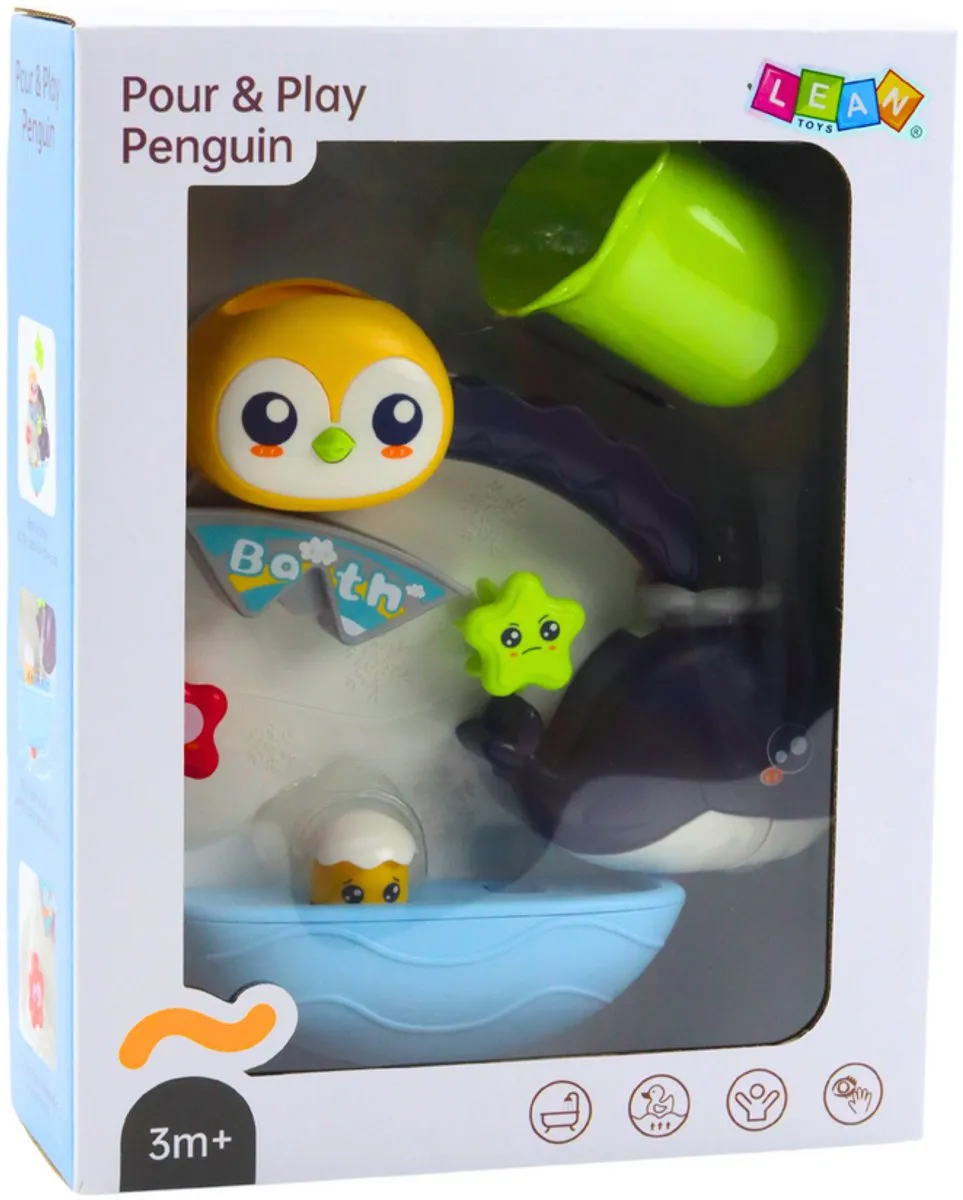 LEAN TOYS Pinguïn & Walvis Badspeelgoed Multicolor