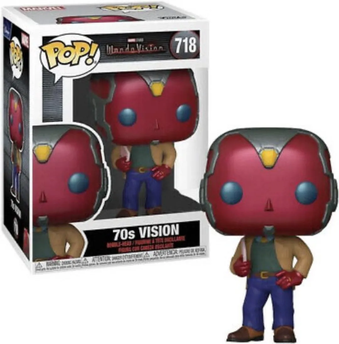 Funko Pop! Marvel Wandavision 70s Vision #718 Metallic Exclusive