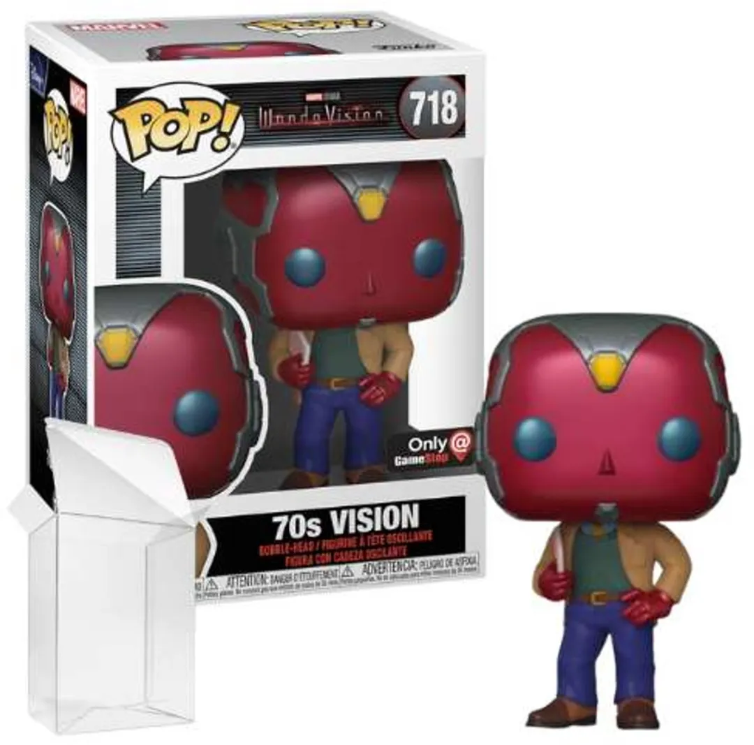 Funko Pop! Marvel Wandavision 70s Vision #718 Metallic Exclusive
