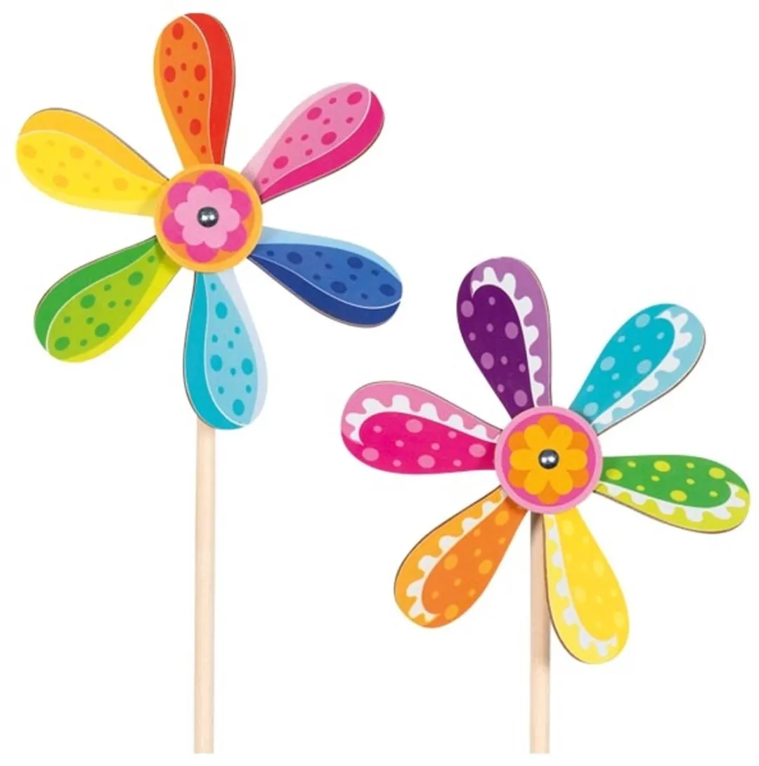 Goki Windmolen Bloem - 6 Bladen - Multicolor