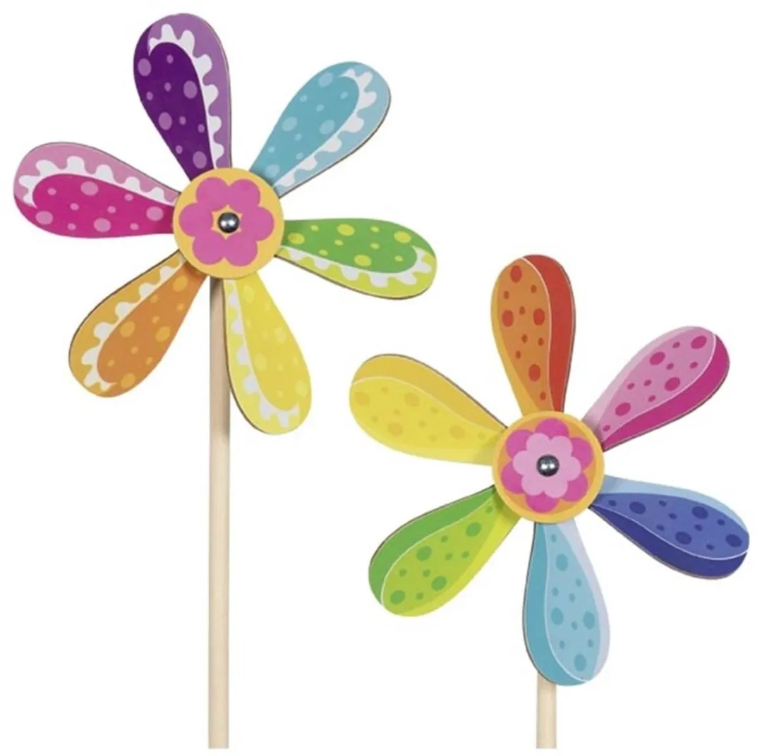 Goki Windmolen Bloem - 6 Bladen - Multicolor